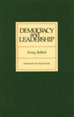 Book cover for Democracy & Leadership