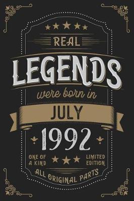 Book cover for Real Legends were born in July 1992