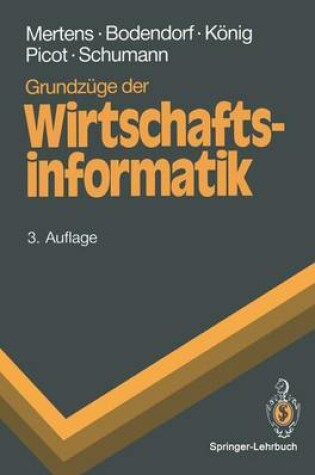 Cover of Grundzuge Der Wirtschaftsinformatik