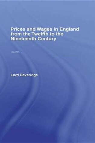 Cover of Prices and Wages in England