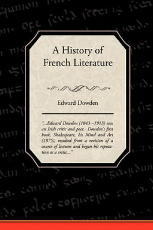 Cover of A History of French Literature