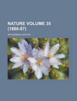 Book cover for Nature Volume 35 (1886-87)