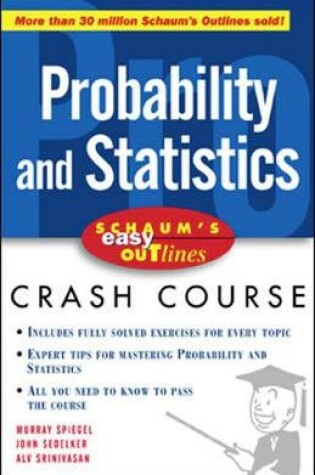 Cover of Schaum's Easy Outline of Probability and Statistics