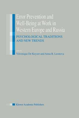 Cover of Error Prevention and Well-Being at Work in Western Europe and Russia
