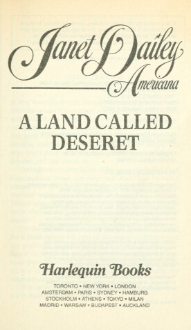 Book cover for Land Call Desrt UT