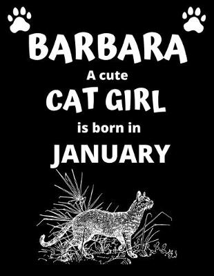 Book cover for BARBARA a cute cat girl is born in January