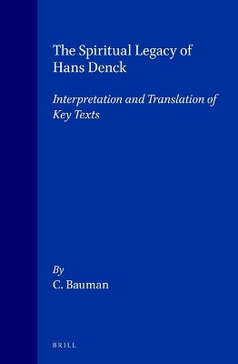 Cover of The Spiritual Legacy of Hans Denck