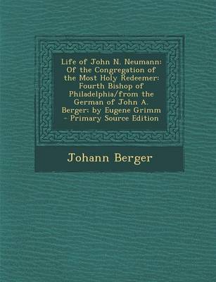 Book cover for Life of John N. Neumann