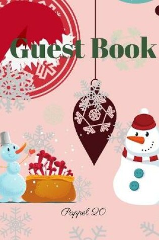 Cover of Guest Book - Christmas Themed