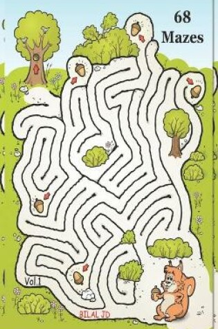 Cover of Jumbo Illustrated Mazes Workbook For Kids Ages 8-12 (Travel Size Maze Book)