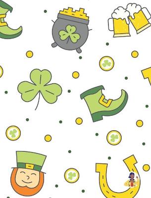 Book cover for St. Patrick's Day Coloring Book for Children (8x10 Hardcover Coloring Book / Activity Book)