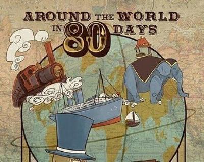 Book cover for Around the world in eighty days