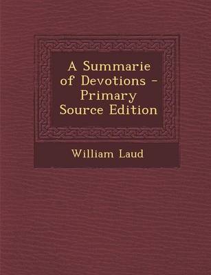 Book cover for A Summarie of Devotions