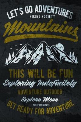 Book cover for Mountain Adventure Notebook