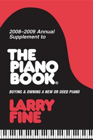 Cover of 2008-2009 Annual Supplement to the Piano Book
