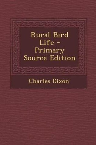 Cover of Rural Bird Life