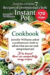 Book cover for Instant Pot cookbook. Recipes of professional chefs