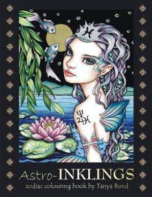 Book cover for Astro-INKLINGS - zodiac colouring book by Tanya Bond