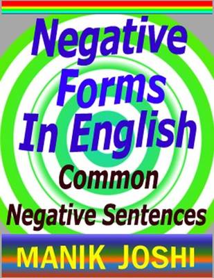Book cover for Negative Forms in English : Common Negative Sentences