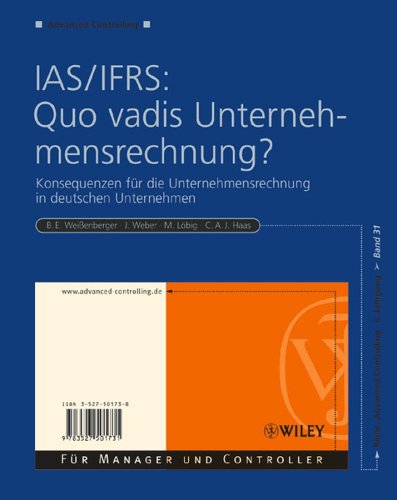 Book cover for IAS/IFRS - Quo Vadis Unternehmensrechnung?