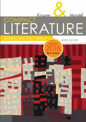 Book cover for COMPACT Literature: Reading, Reacting, Writing, 2016 MLA Update