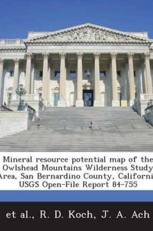 Cover of Mineral Resource Potential Map of the Owlshead Mountains Wilderness Study Area, San Bernardino County, California