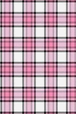 Cover of 2019 Weekly Planner Pink Black White Plaid Tartan Pattern 134 Pages