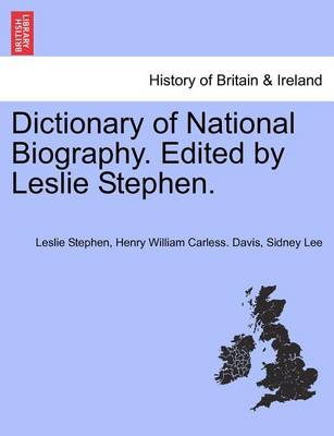 Book cover for Dictionary of National Biography. Edited by Leslie Stephen. Vol. LII