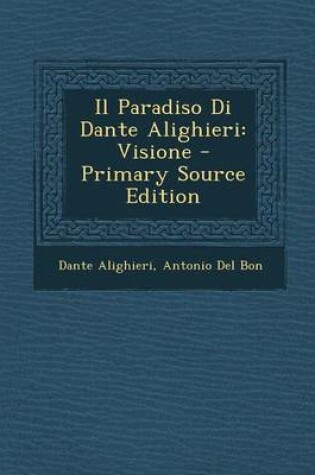 Cover of Il Paradiso Di Dante Alighieri