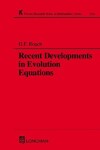 Book cover for Recent Developments in Evolution Equations