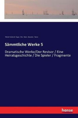 Cover of Sämmtliche Werke 5