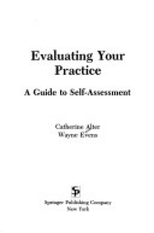 Cover of Evaluating Your Practice