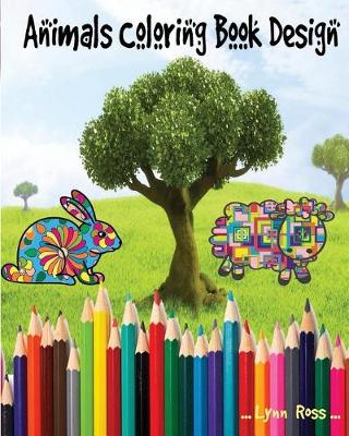 Book cover for Animals Coloring Book Design