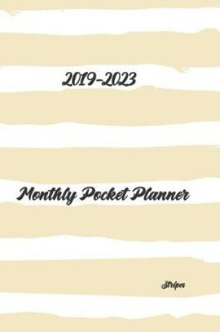 Cover of 2019-2023 Monthly Pocket Planner Stripes 6x9