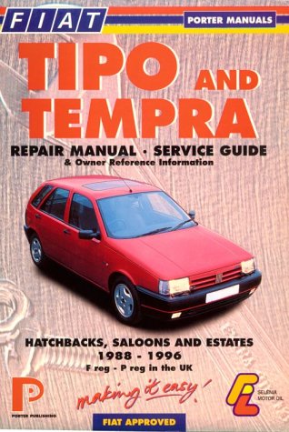 Book cover for Fiat Tipo and Tempra Repair Manual, Service Guide and Owner Reference Information