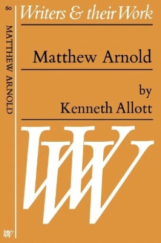 Cover of Matthew Arnold