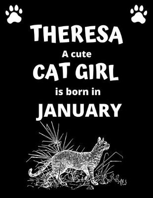 Book cover for THERESA a cute cat girl is born in January