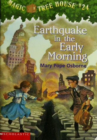 Book cover for Magic Tree House Earthquake in the Early Morning