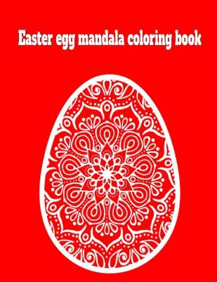 Book cover for Easter egg mandala coloring book