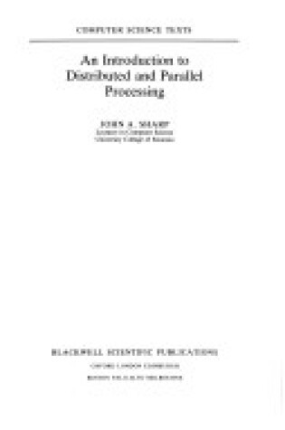 Cover of Introduction to Distributed and Parallel Processing