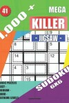 Book cover for 1,000 + Mega jigsaw killer sudoku 6x6