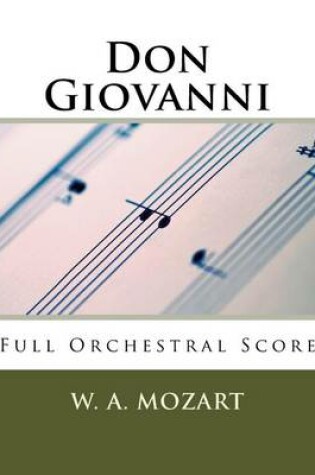 Cover of Don Giovanni (full orchestral score)