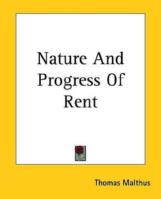 Book cover for Nature and Progress of Rent