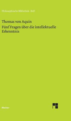 Book cover for Funf Fragen uber die intellektuelle Erkenntnis