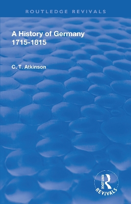 Cover of A History of Germany 1715-1815