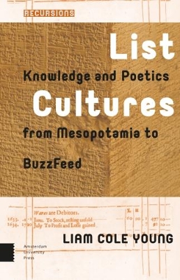 Book cover for List Cultures