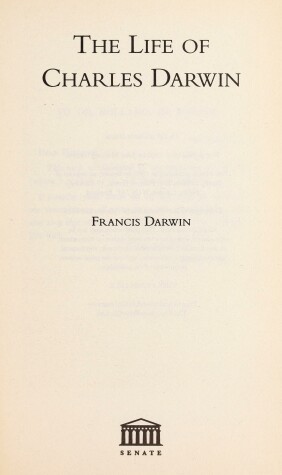 Book cover for The Life of Charles Darwin