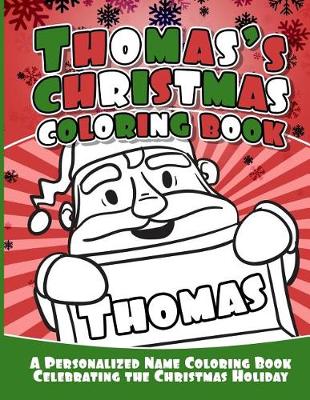 Book cover for Thomas's Christmas Coloring Book