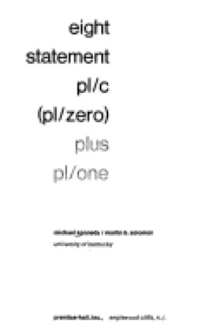 Cover of Eight Statement P. L./C. Plus P. L./1