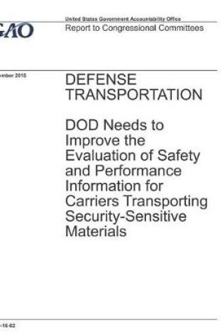 Cover of Defense Transportation